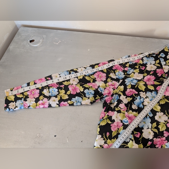 Jones New YorkJon Signature Women's Floral Button-Up Shirt, Size 2X, 100% Cotton - Picture 6 of 7